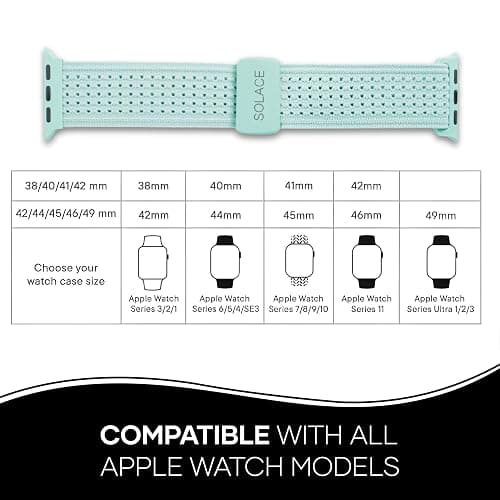 Solace Sport Adapt Bands - Apple Watch Bands, Breathable Nylon with Magnetic Clasp, Unisex Smart Watch Band, Apple Watch Strap thumbnail 2