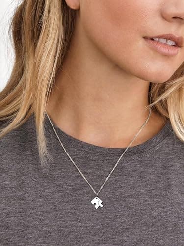 Supcare 2/3/4 Personalized Heart Puzzle Necklaces for Couples Friends Family Bff Custom Jewelry Gifts for Birthday Christmas Mothers Day Anniversary (with Jewelry Gift Box) thumbnail 2