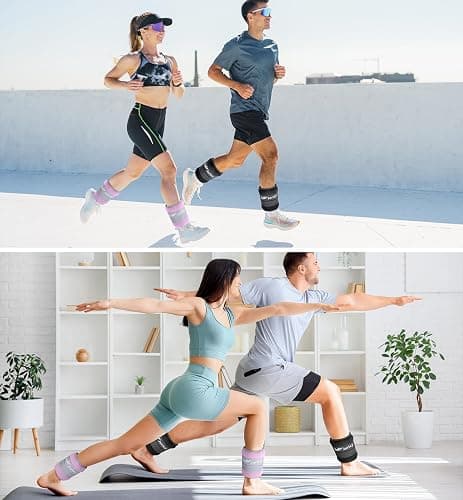 Ankle Weights A Pair of 1/2/3/4/6/8/10/12/20 KG Wrist Leg Arm Weights for Women Men Kids Child with Adjustable Straps, Strength Weighted for Physical Therapy Running Walking Fitness Gym Workout thumbnail 6