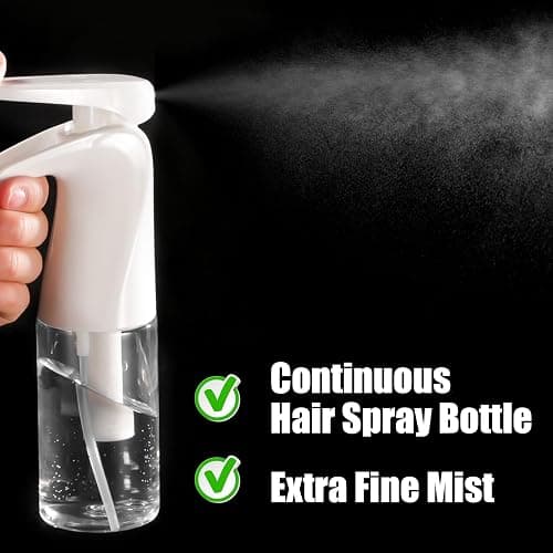 Pimoys Root Comb Applicator Bottle and Continuous Hair Spray Bottle, Hair Oil Applicator Hair Water Mister Oiling Applicator for Dye Hairstyling thumbnail 3