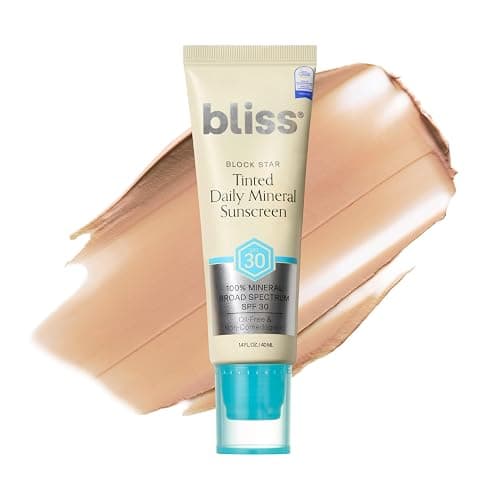 Bliss Block Star Tinted Mineral Face Sunscreen SPF 30 - 1.4 Fl Oz - Radiant - Image 1