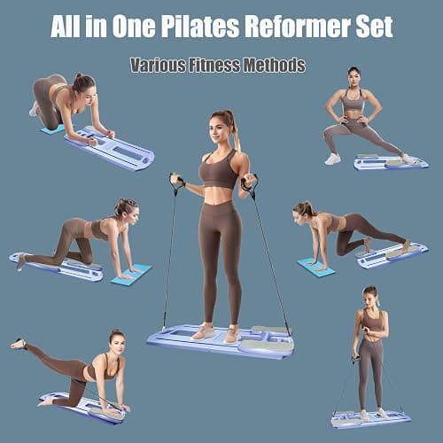 Pilates Reformer Machine,Pilates Board for Home Workout,Mini Pilates Reformer Set，Pilates Equipment Flo Pilates Reformers for Women thumbnail 2