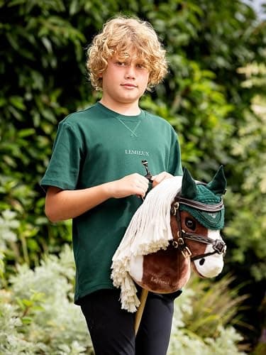LeMieux Hobby Horse Grackle Bridle Brown - Padded Leather and Soft Lambswool - Educational Toy - Stuitable for Ages 8+ thumbnail 2