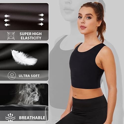 Chest Binder-Female Transgender,FTM Binder Bra for Large Breast, Women's Compression Top thumbnail 4