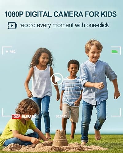 Digital Camera, 1080P 44MP Compact Cameras with 32GB Memory Card, Simple Digital Camera with Anti-shake,Portable Small Camera 2.4" LCD Screen Vlogging Camera for Kids 6-16 Beginner Student thumbnail 4