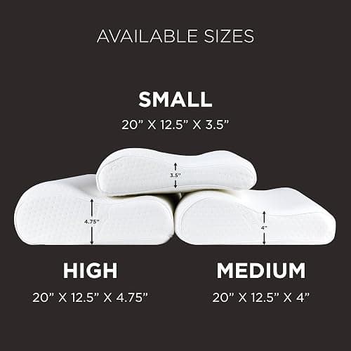 Tempur-Pedic TEMPUR-Ergo Neck Pillow, Large Profile, White thumbnail 11