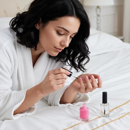 Qulkws 2 Pcs Empty Fingernail Polish Bottles Empty Nail Polish Bottles with Brush 15ML Glass Bottle with Cap Funnel Mixing Balls Clear Nail Polishes Containers for Nails Art Samples thumbnail 7