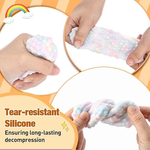 Simgoing 24 Pcs Stress Ball Making Kit Squishy Skins DIY,Milky | Vacuum Device Expander Tool Included, Your Own Fidget Pressure Balls, Sensory Relief for Adults, DIY Craft Activity Set thumbnail 5