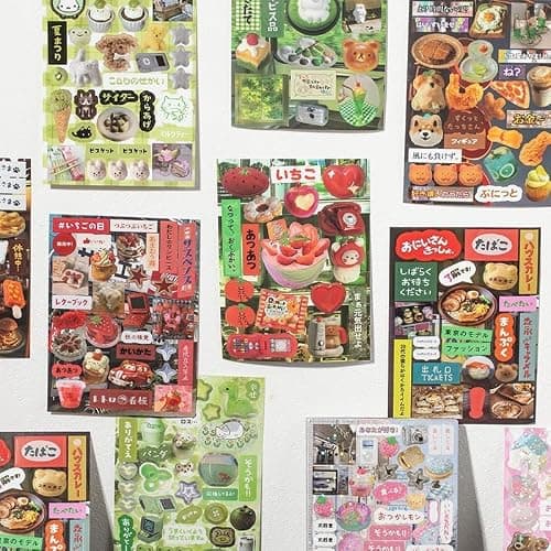 Japanese Manga Style Sticker Book, 45 Sheets of Romantic Memory Series Comic Books Style Material Decoration Stickers - 800+ Designs in 1 Book for DIY Scrapbooking Journaling Handbook Decoration (A1) thumbnail 4