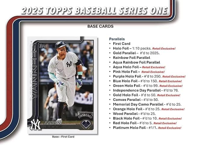 2025 Topps Series 1 Baseball Trading Card MLB Retail 20 Pack Box thumbnail 7