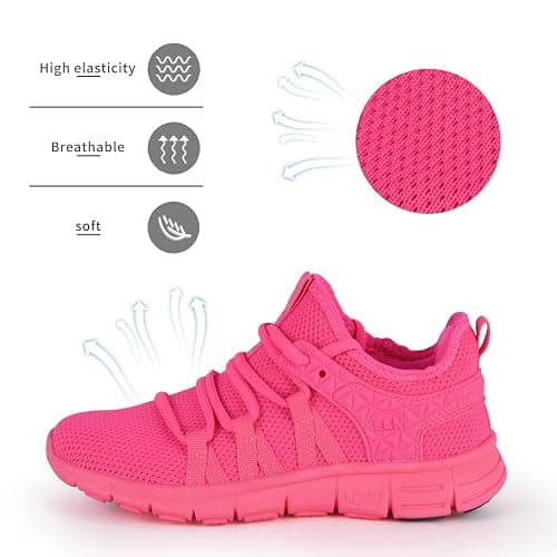 INZCOU Running Shoes Lightweight Tennis Shoes Non Slip Gym Workout Shoes Breathable Mesh Walking Sneakers thumbnail 3