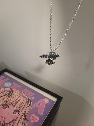 Setoftwo Dragon Matching Necklaces for Couples Lovers Boyfriend Girlfriend Gift Goth Emo Black White Cute Jewelry thumbnail 6