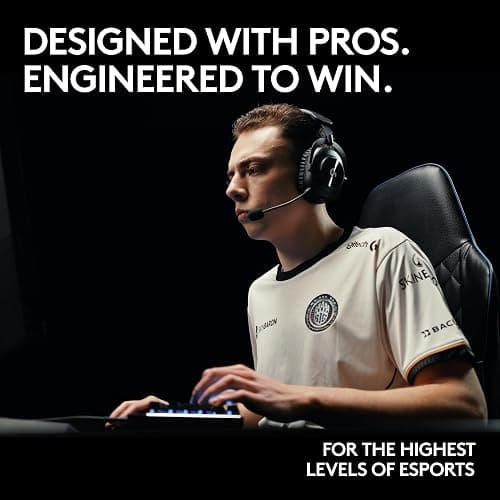 Logitech G PRO X 2 LIGHTSPEED Wireless Gaming Headphones, Detachable Boom Microphone, 50 mm Graphen Drives, DTS:X Headphone 2.0, 7.1 Surround, Bluetooth/USB/3.5 mm Aux, PC, PS5, PS4, Switch, White thumbnail 2