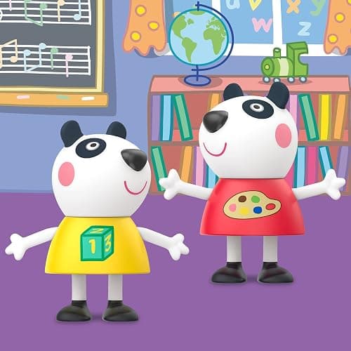Peppa Pig School Classroom Toy Figures 8-Pack, Peppa Pig, George Pig, Peggi Panda, Candy Cat and More, Back to School Gifts for Kids, Ages 3+ (Amazon Exclusive) thumbnail 2
