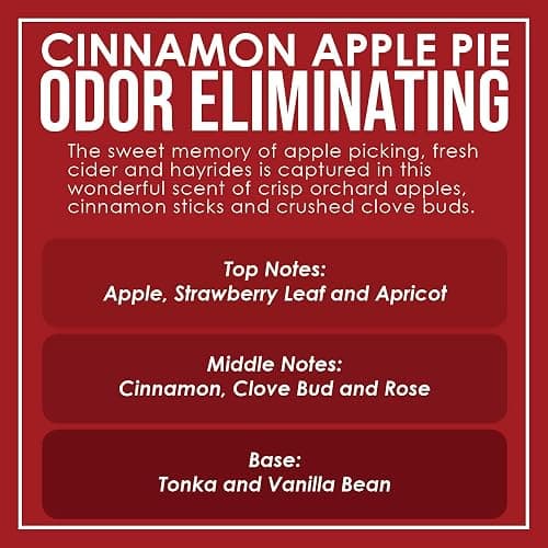 Cinnamon Apple Pie Odor Eliminating Highly Fragranced Candle thumbnail 4