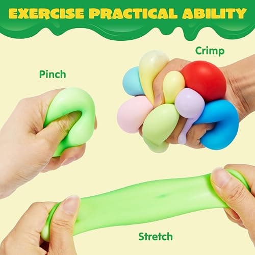 JOYIN 9 Pack Slow Rising Stress Balls, Squishy Sensory Fidget Toys, Hand Therapy Balls for Anxiety Relief, Classroom Prize Box Toys for Kids, Goodie Bag Stuffers, Party Favors thumbnail 6