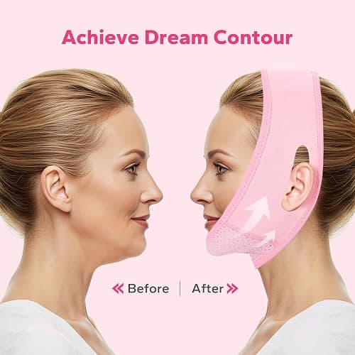 FairyFace V-Face Slimming Strap, Chin Strap for Sleeping, V Line Lifting Mask, Reusable V Shaped Belt, Double Chin Reducer, Firms and Lifts Facial Contours, Jaw Exerciser, Chin Up Patch thumbnail 4