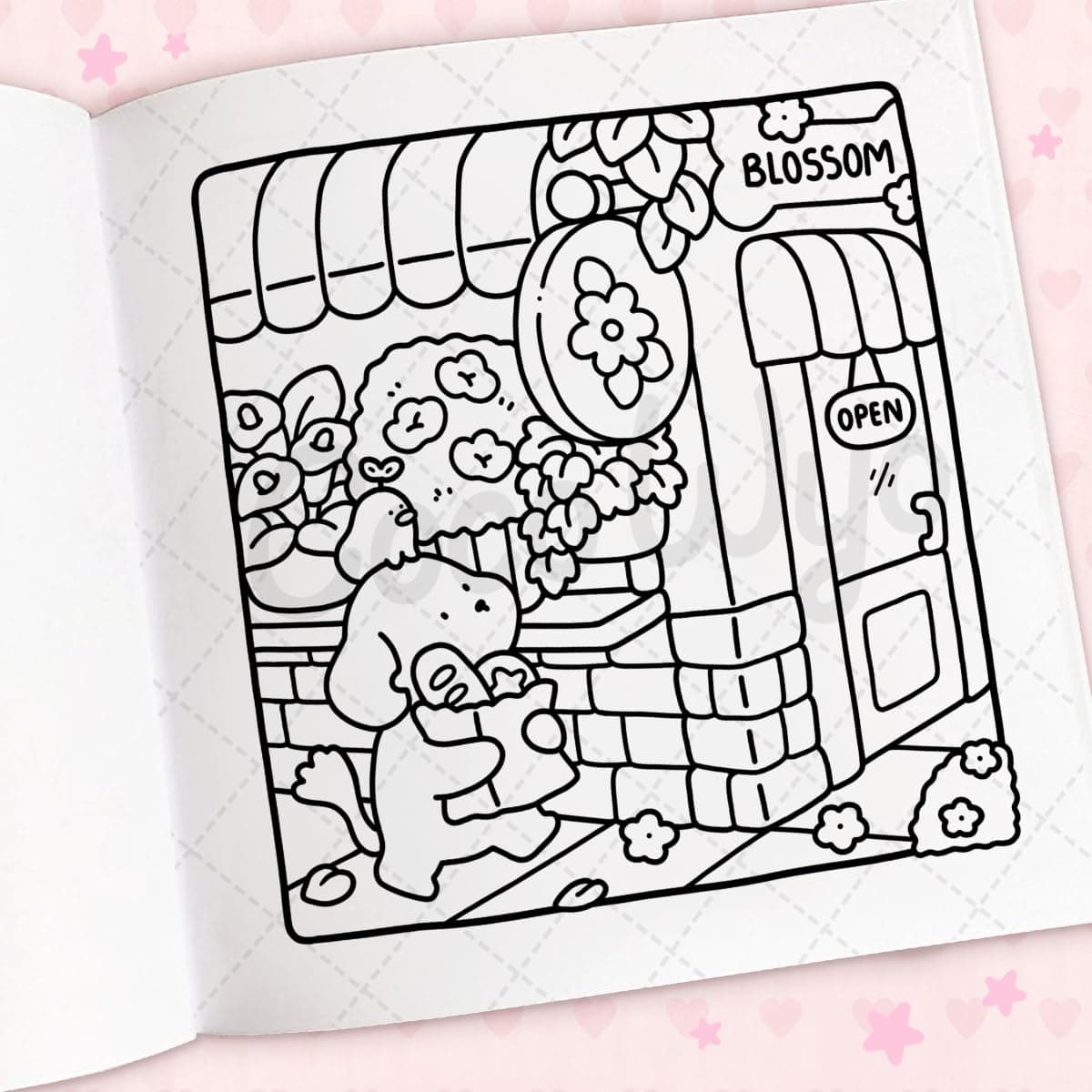 Cozy Cuties: A Cute and Comfy Colouring Book thumbnail 8