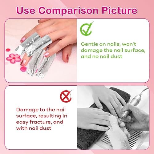400 pcs Nail Foil for Acetone Nail Polish Remover, Soak Off Nail Wraps | 3.5 x 2.6 Inches. Aluminium Soak Off Foils. with Pre-attached Lint Free Larger Cotton Pad. thumbnail 4