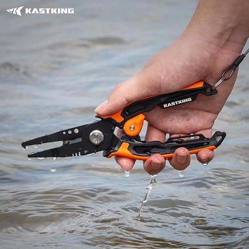 KastKing AeroVice 7.5” Fishing Pliers, 420 Stainless Steel, Uni-Body Construction, Lightweight & Corrosion-Resistant, Multi-Function Jaws, Braid Cutters, Sheath, Lanyard & Carabiner thumbnail 9