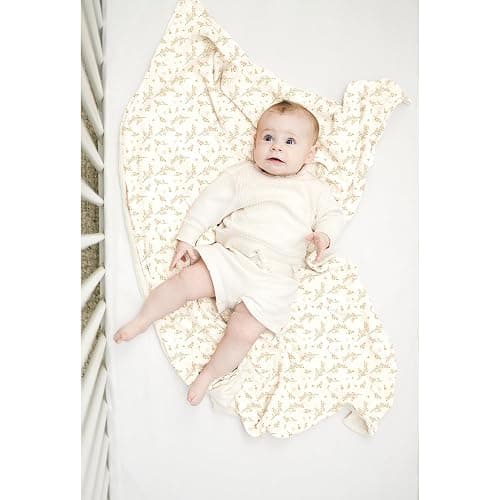 Konssy Baby Blankets for Unisex Boys Girls, Super Soft Nursery Minky Blankets with Muslin Cotton Front and Dotted Fleece Backing, Printed Bed Throws Newborn thumbnail 5