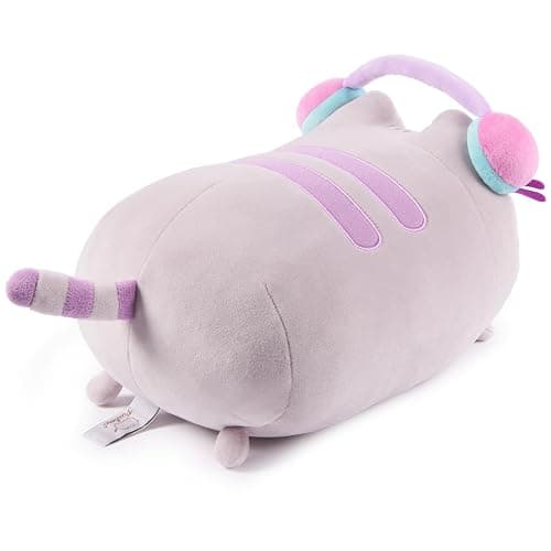 GUND Pusheen Gamer Squisheen Plush, Squishy Toy, Collectible Plush Toy, Gaming Decor, Stuffed Animal for Ages 8 and Up, Gray, 11” thumbnail 4