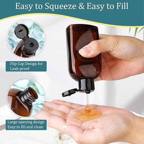 Cosywell Travel Bottles for Toiletries 10PCS TSA Approved Shampoo and Conditioner Bottles Leakproof Plastic Spray Bottle Refillable Travel Containers for Cream Lotion Rose Water thumbnail 3