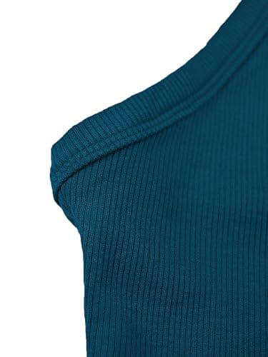 Teal workout top for women thumbnail 5