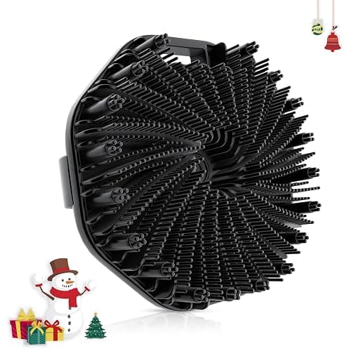 Silicone Body Scrubber, Exfoliating Body Wash Scrubbers Exfoliator, Shower Body Brush for Effective Showering Exfoliation and Gentle Massage (Black) - Image 1