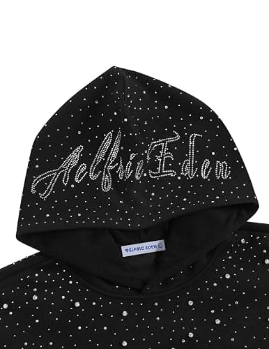 Aelfric Eden Rhinestone Hoodies Men Women Diamond Hooded Sweatshirt Fashion Luxury Casual Streetwear Unisex Hoodie Pullover thumbnail 3