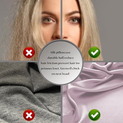 Silk Pillow Cases 2 Pack Soft Breathable and Sliky Standard Size Pillow Cases Set of 2,Natural Mulberry Satin Silk Pillowcase with Hidden Zipper for Hair and Skin (Lavender,20"X 26",2pcs) thumbnail 5