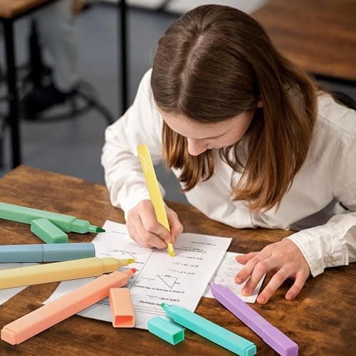 Piochoo Bible Highlighters,Aesthetic Cute Highlighters Bulk,8pcs Colorful Highlighter Markers No Bleed for Office School Supplies thumbnail 2