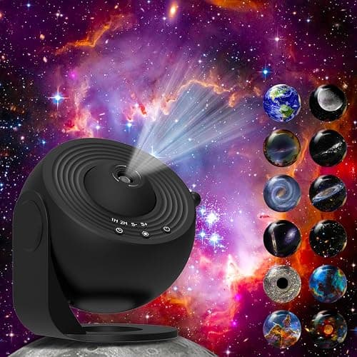 Xeefeel Galaxy Projector for Bedroom,13 in 1 Star Projector with Timer and 3 Button Control 360° Rotating Planetarium Ceiling Night Light Projector for Kids,Adult,Gifts,Ceiling,Bedroom Room Decor - Image 1