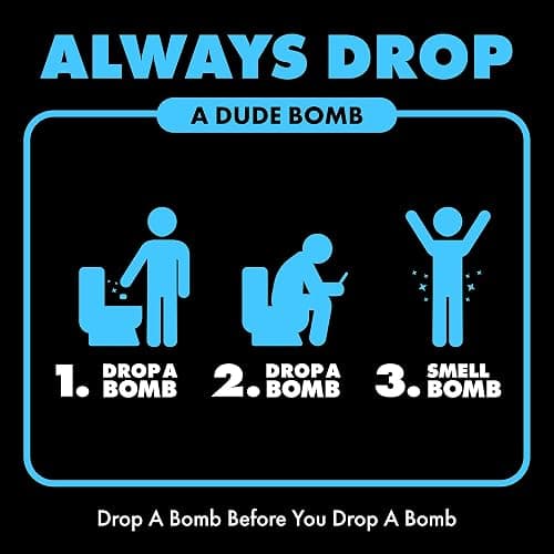 DUDE Bombs - Toilet Stank Eliminator - 1 Pack, 40 Pods - Fresh Scent 2-in-1 Stank Eliminator + Toilet Bowl Freshener - Refreshing Blend of Lavender, Cedar, Lime, and Eucalyptus thumbnail 6