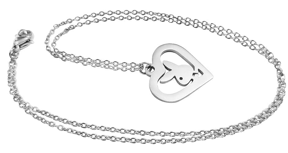 HOPE INSPIRED Playboy Necklace with Bunny Heart Pendant thumbnail 2