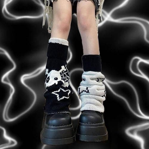 Leg Warmers for Women Winter Leg Warmers Y2k Cute Knit Long Socks for Girls thumbnail 3