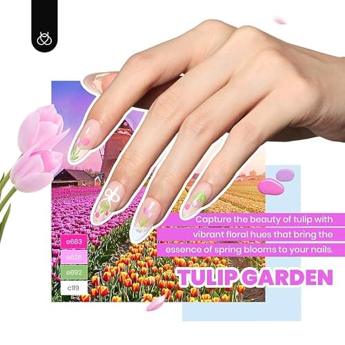 Beetles 85 Pcs Gel Nail Polish Kit with UV Light - 35 Colors Gel Polish Set Travel Diary All in One Manicure Kit with Nails Tips and Base Top Coat Soak Off Home DIY Salon Gifts for Women Girls thumbnail 6