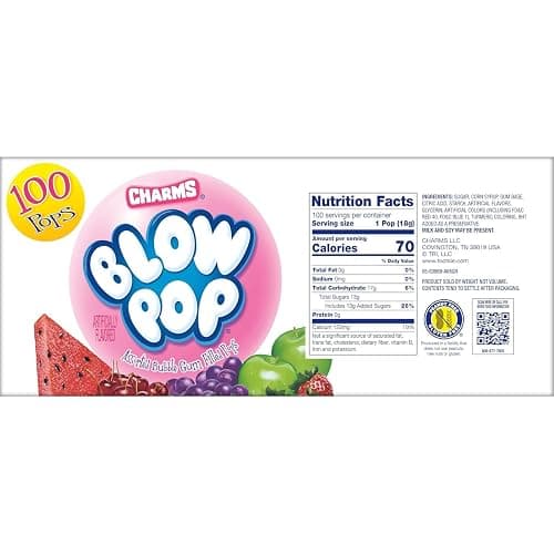 Charms Blow Pops, Assorted Flavors, 100-Count, 4lb 1oz Box thumbnail 5