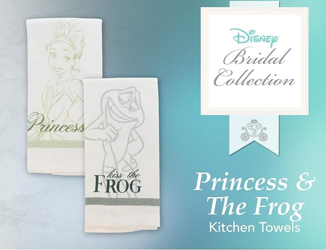 Best Brands Disney Princess 100% Cotton Kitchen Towels, 2pk-Soft & Absorbent Decorative Towels Perfect for Drying Dishes Hands-Machine Washable Towel Set, 16 x 26 inches - and the Frog thumbnail 4