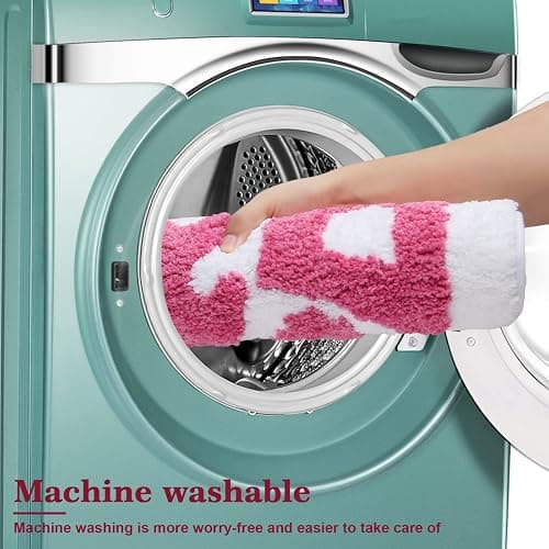 MSTOFFY You Look Good Bath Mat Pink Cute Bathroom Rugs for Girls Microfiber Funny Shower Preppy Bathroom Decor Non-Slip Washable Mat (Pink) thumbnail 6