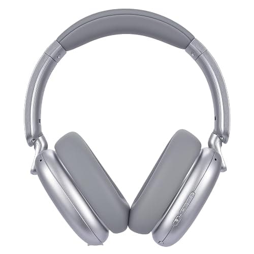 RORSOU C6 Active Noise Cancelling Headphones, Wireless Over Ear Bluetooth Headphones, 60H Playtime, Lightweight Folding Deep Bass Comfort Fit Ear Cups Headset with Mic for iPad/Travel/PC/Home Silver thumbnail 4
