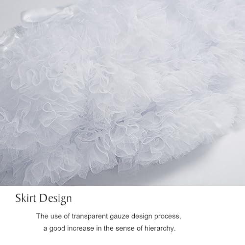 XinChangShangMao Women's Elastic Waist Chiffon Petticoat Puffy Tutu Tulle Skirt Princess Ballet Dance Pettiskirts Underskirt thumbnail 5