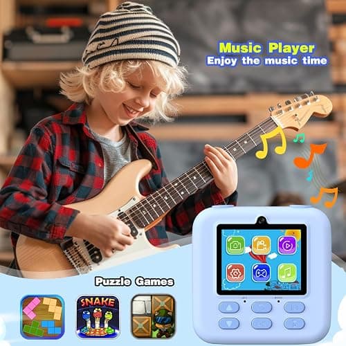 masterbee Kids Camera Instant Print Photo, Birthday Gifts for Girls and Boys, Kids Digital Camera Toys, 1080P HD Video, 3 4 5 6 7 8 9 10 11 12 Year Old Boy Gifts/Girl Gifts thumbnail 6