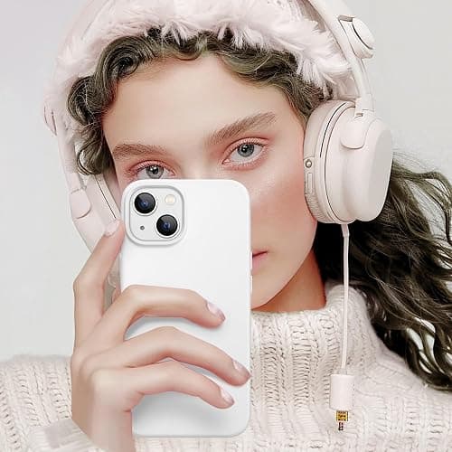 💕 GolbinBox Magnetic for iPhone 15 Case, Compatible with MagSafe, [Soft Anti-Scratch Microfiber Lining], Slim Liquid Silicone Shockproof Protective Phone Case for iPhone 15 6.1 inch, White thumbnail 8