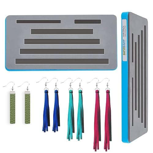 SUPERDANT Leather Earring Dies 4 Styles - Large Size Tassel Die Cutting Machine for DIY Crafters - Image 1