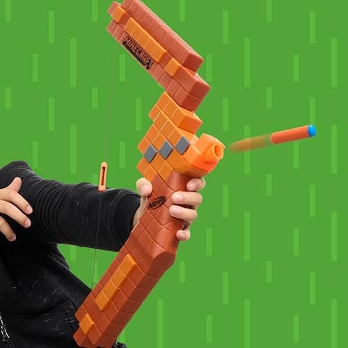 Nerf Minecraft Bow Dart Blaster, Pull-Back String Priming, 8 Nerf N1 Darts Compatible Only with Nerf N1 Dart Blasters, Ages 8+ thumbnail 6