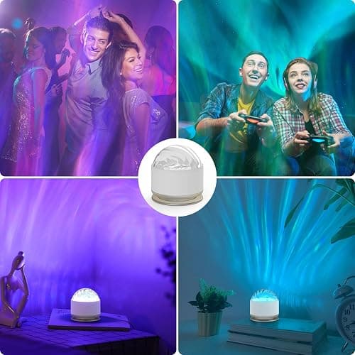 HUMIIEYE Northern Lights Projector, 16 Light Color Aurora Night Light Projector for Bedroom, Remote Galaxy Light Projector, Dimmable Mood Lighting with Memory Function for Playroom Kids Teen Girl Gift thumbnail 6