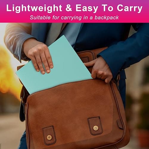 Aegero Plastic Folders with Pockets (7 Pack, Sweet Colors), Durable Heavy Duty File Folders with Business Card Slot, 2-Pocket Folder for Schoolwork & Office,Letter Size thumbnail 6