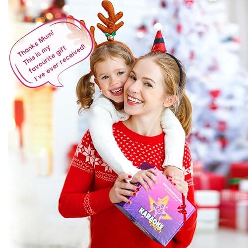 YLL Mini Karaoke Machine with 2 Wireless Microphones for Kids Adults, Portable Bluetooth Speaker, 2025 Top Christmas Birthday Gift for Boys Girls 3, 4, 5, 6, 7, 8, 9, 10, 12+ Years Old Toddler (Black) thumbnail 6