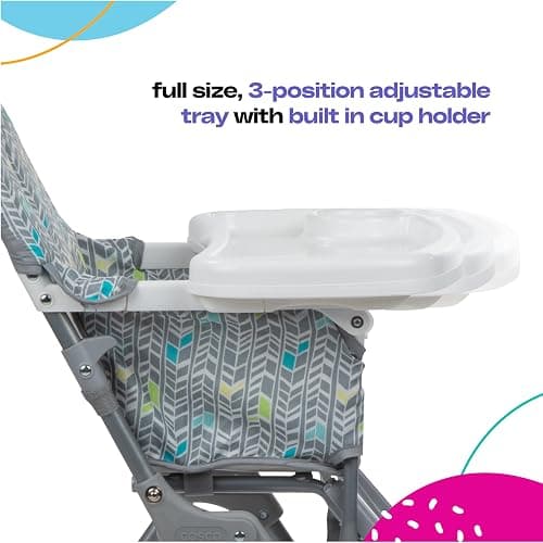 Cosco Kids Simple Fold Highchair for Baby, Simple Foldable High Chair, Convenient, Lightweight, and Compact Design, Comet thumbnail 8
